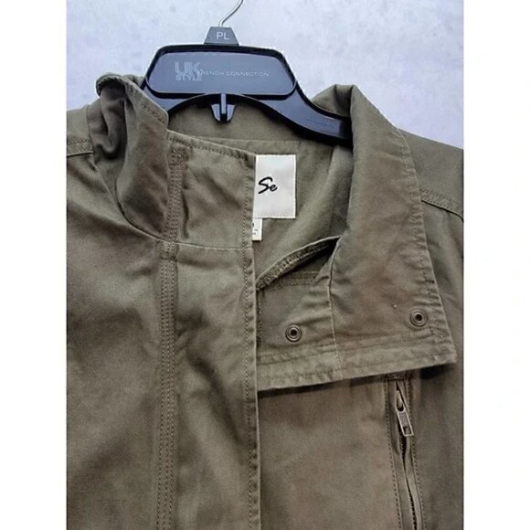 Per Se Army Green Anorak Jacket Size Large L NWOT - Picture 4 of 8